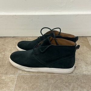 Lucky Brand Lorelle Suede Chukka Boots Men's Size 9.5M Medium Blue Lace Up.